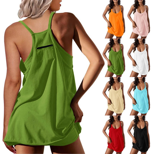 Vestido mini de verano sin mangas Magdalena