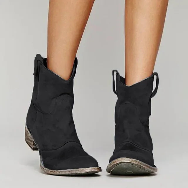 Daella | Botas de Tobillo Vintage del Oeste