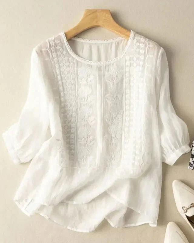 Cristine | Blusa delicada de algodón