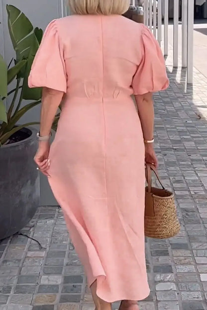 Hilarie | Vestido elegante con escote en V
