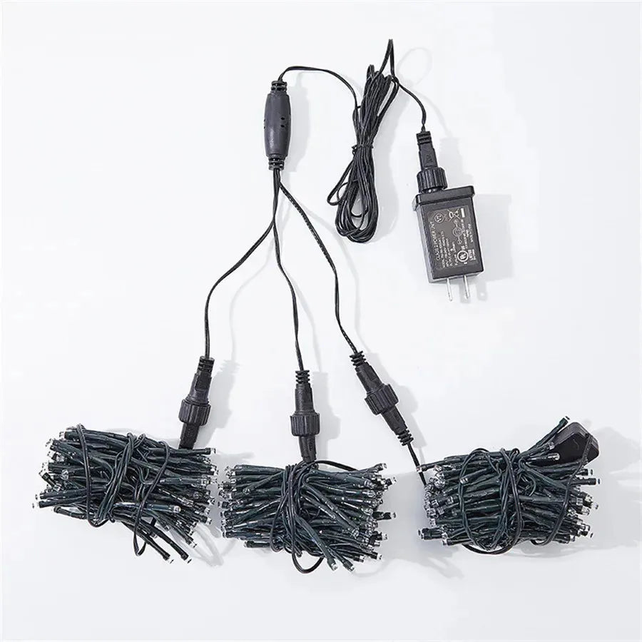Luces de hadas LED para exteriores con efecto meteorito