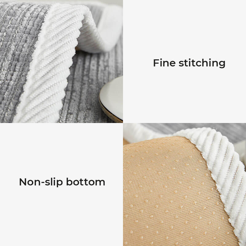 Simple Striped Chenille Anti-Scratch Pet Sofa Cover