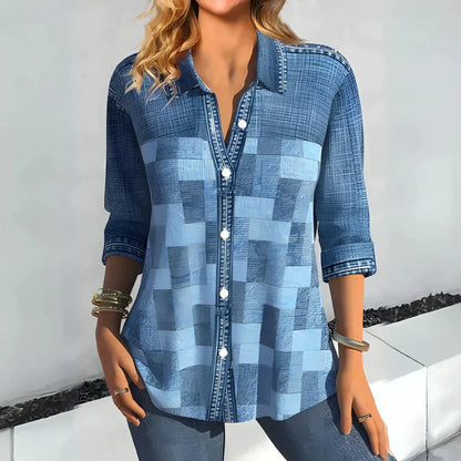 Hazel | Blusa Clásica a Cuadros