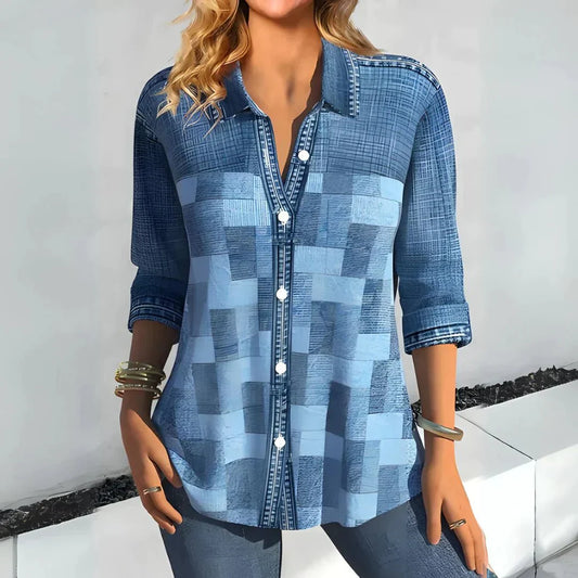 Hazel | Blusa Clásica a Cuadros