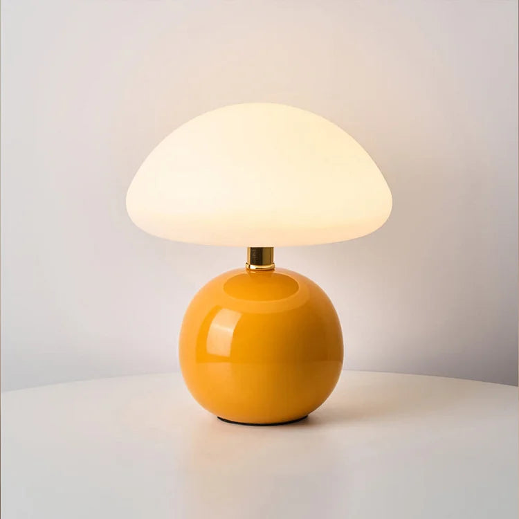 Bedside Lamp Ceramic Dome Table Light