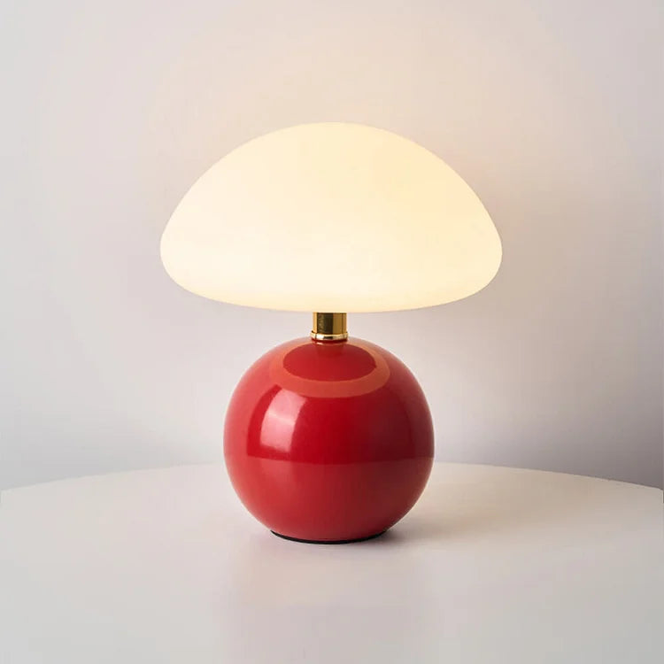 Bedside Lamp Ceramic Dome Table Light