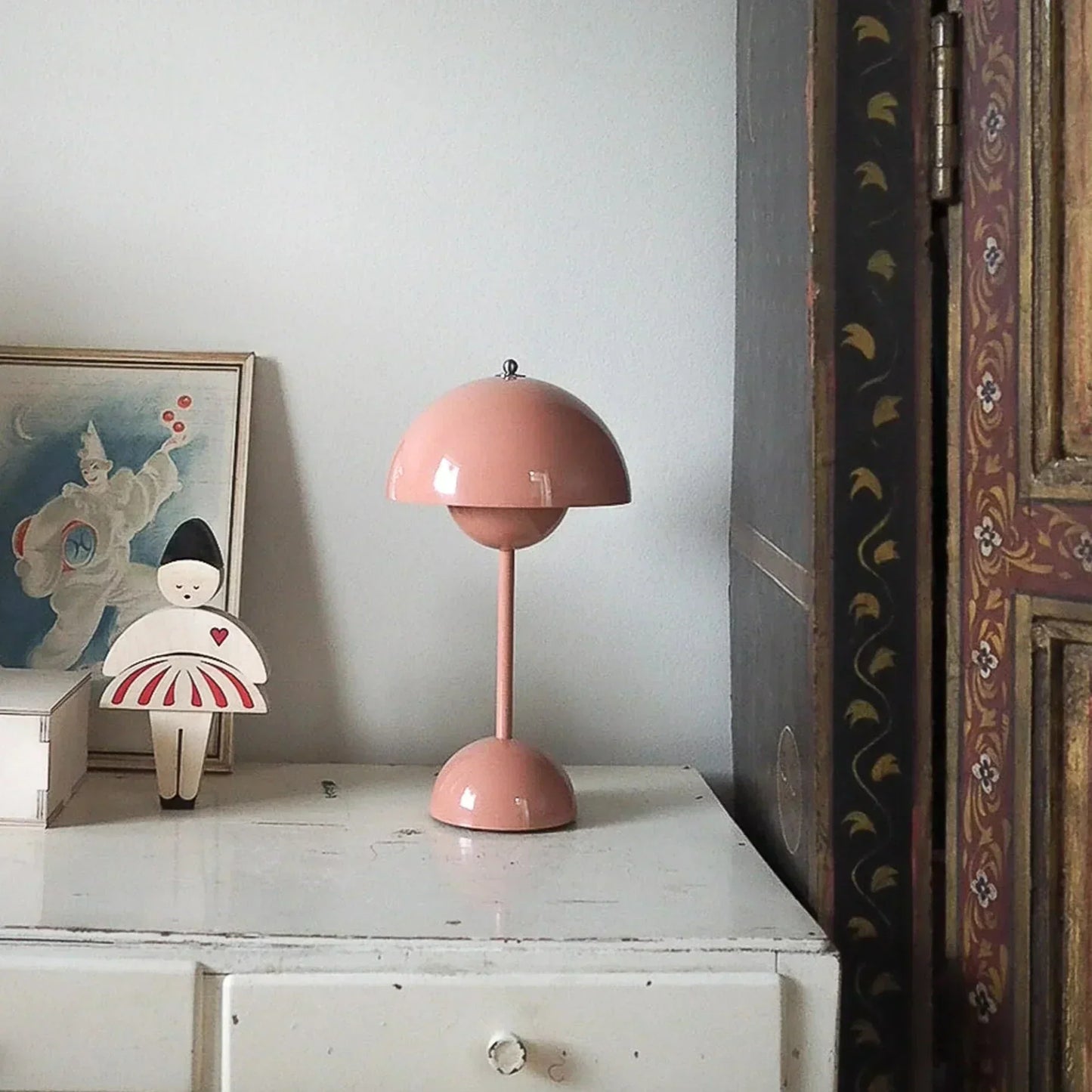 Bedside Lamp Dome Shape Iron Table Light
