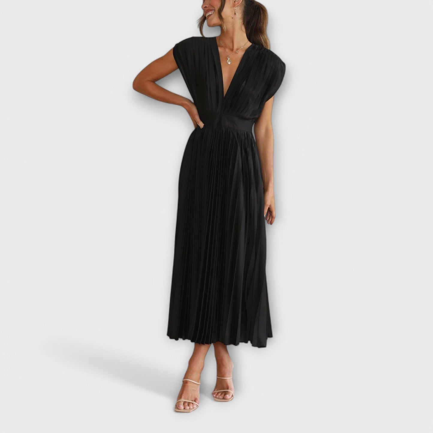 Maria - Vestido plisado elegante