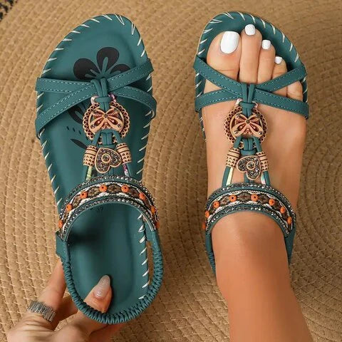 Delphine | Sandalias Planas Boho