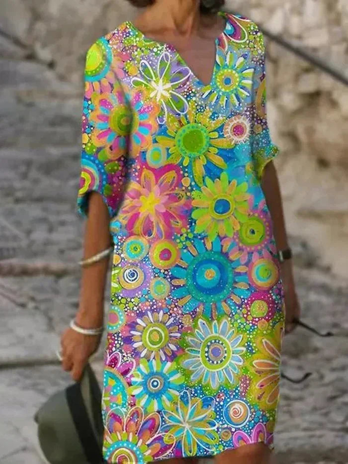 Betty | Vestido Floral Colorido