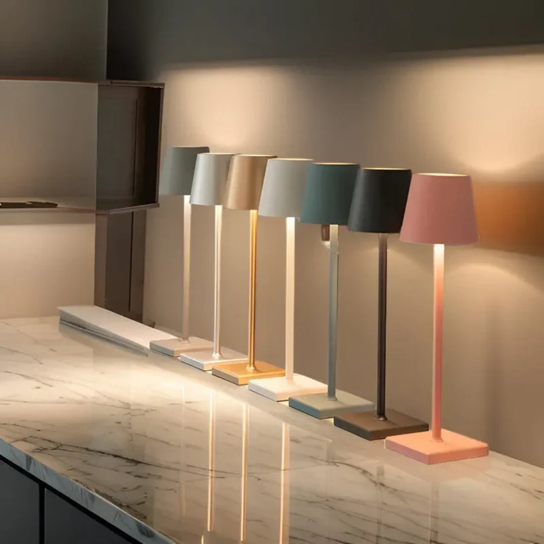 Lámpara de mesa LED | Luz táctil recargable inalámbrica para interiores