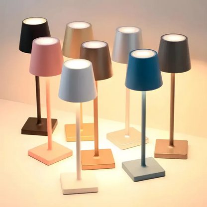 Lámpara de mesa LED | Luz táctil recargable inalámbrica para interiores