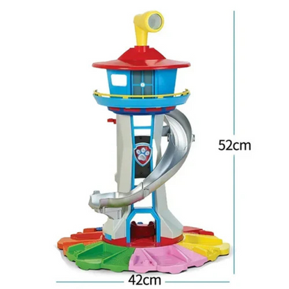 Juego infantil con coches y pista de tobogán