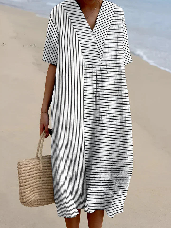 Saskia - Vestido Estampado Brisa Chic de Verano