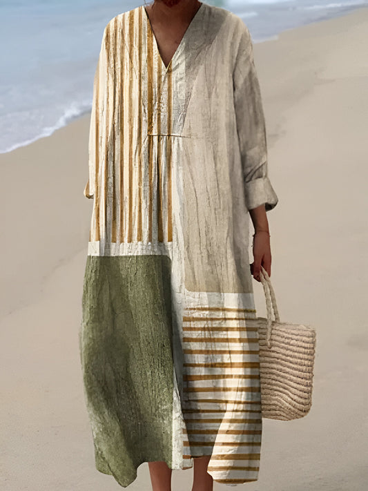 Saskia - Vestido Estampado Brisa Chic de Verano