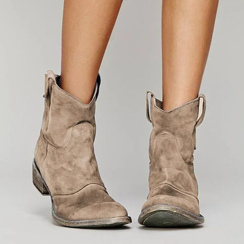 Daella | Botas de Tobillo Vintage del Oeste