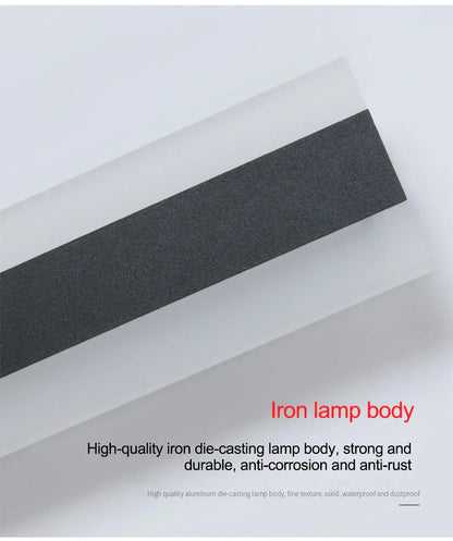 Lámpara LED impermeable moderna para pared exterior