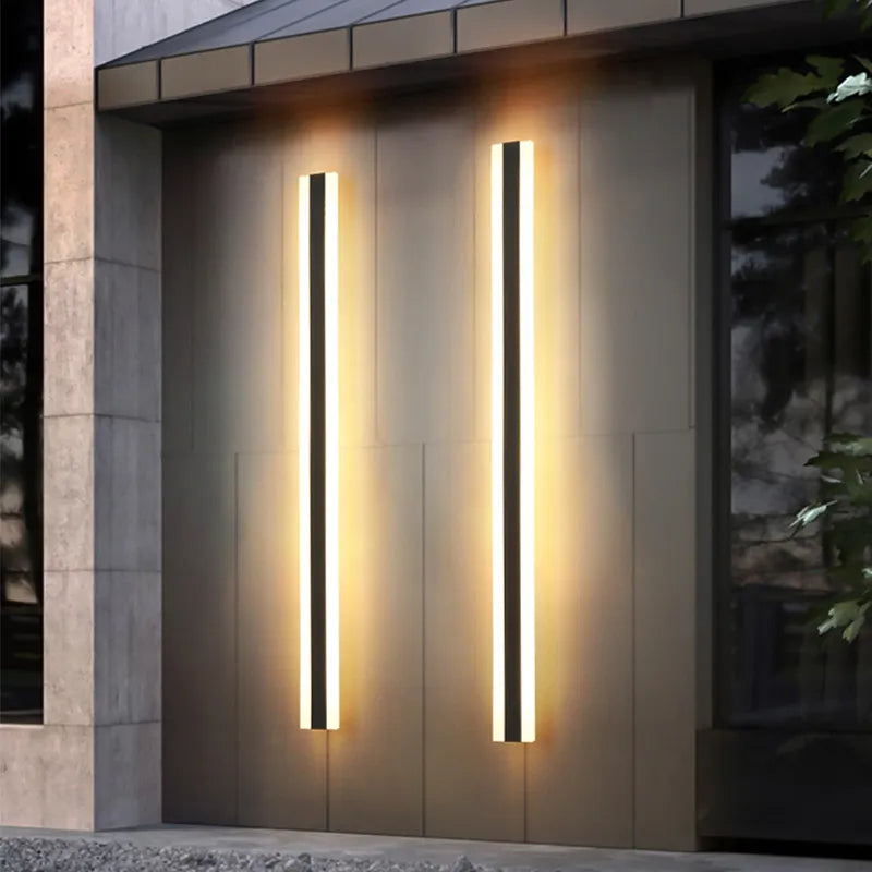 Lámpara LED impermeable moderna para pared exterior