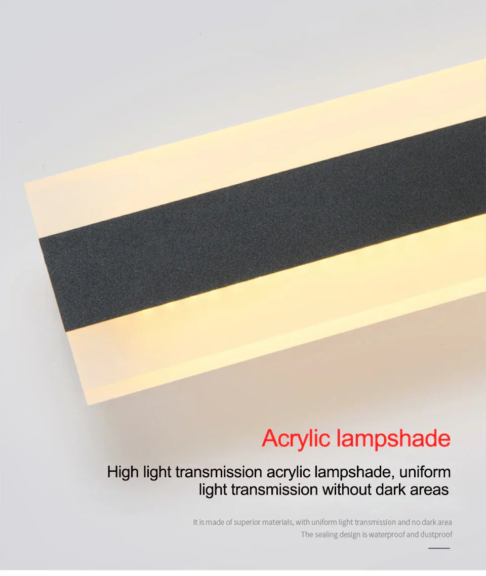 Lámpara LED impermeable moderna para pared exterior