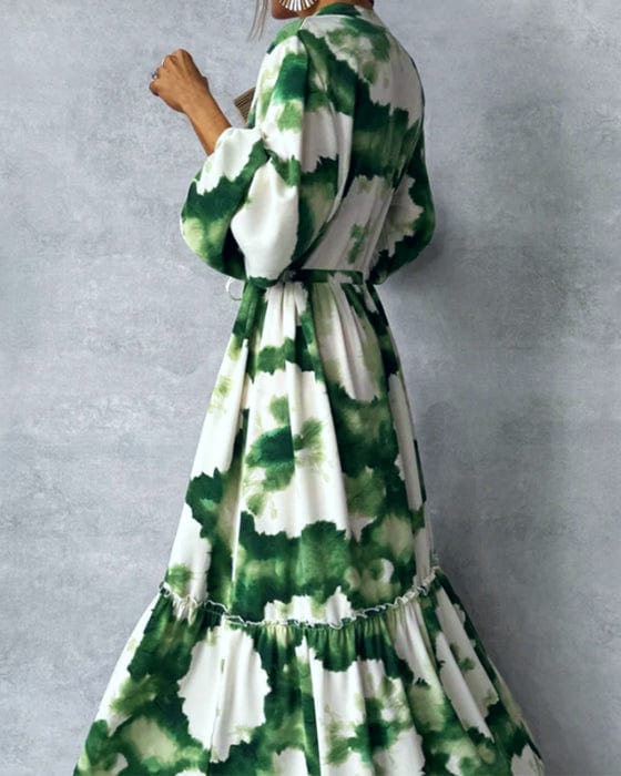 Nevaeh | Vestido Maxi Abstracto