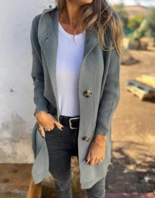 Rosalie | Cardigan lungo in maglia chic 