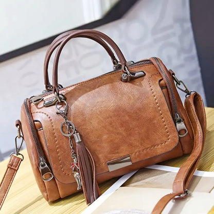 Elegante Bolsa de Hombro de Cuero - Irmela