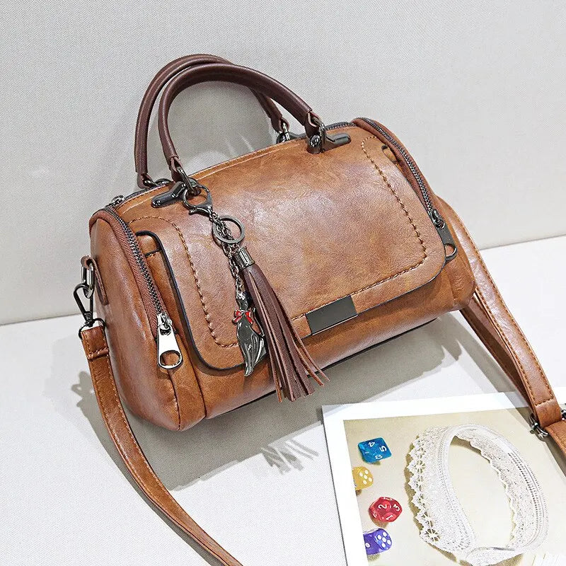 Elegante Bolsa de Hombro de Cuero - Irmela