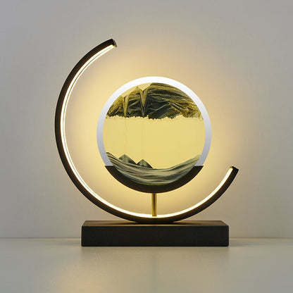 Bedside Lamp Modern LED Sand Art Light