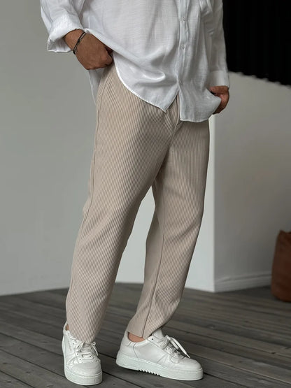 Feli - Pantalones de Lujo Suaves para Hombre