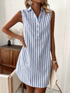 Sandrine | Vestido sin mangas a rayas