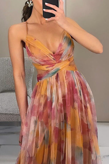 Vestido largo encantador con estampado floral Dörte