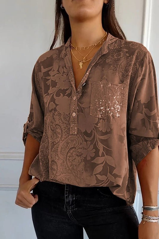 Pauline | Elegante top con paillettes