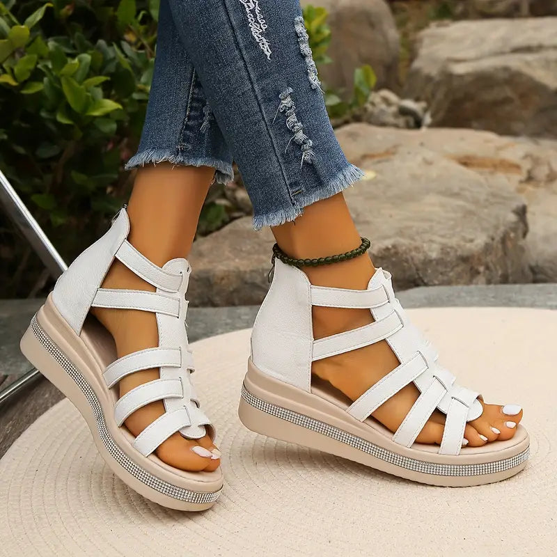 Eudora | Eleganti sandali con zeppa 