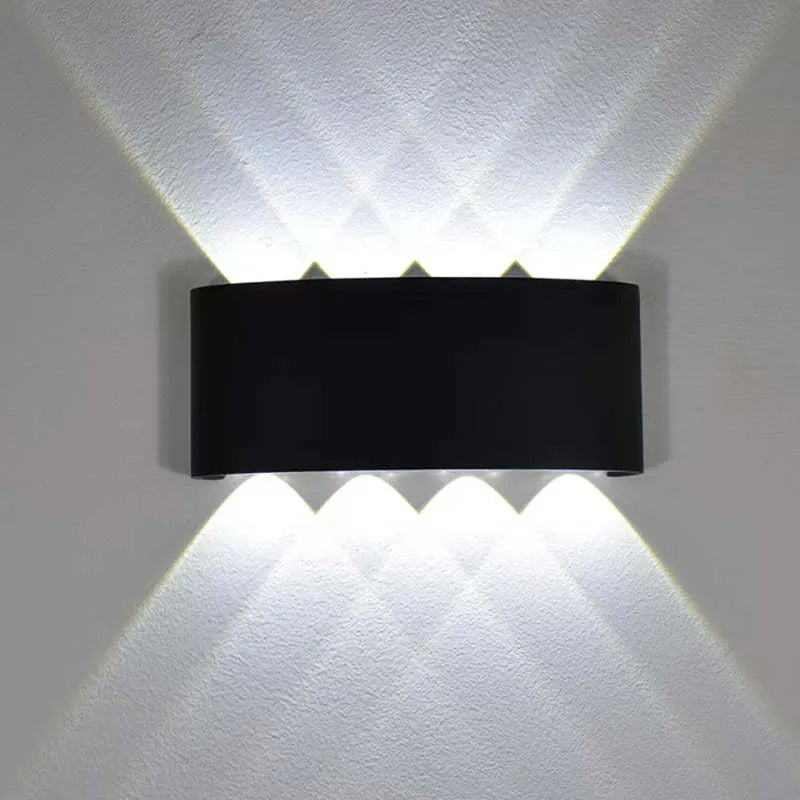 Lámpara de pared moderna blanca LED impermeable