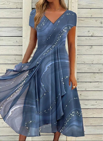 Yana | Vestido midi con escote en V