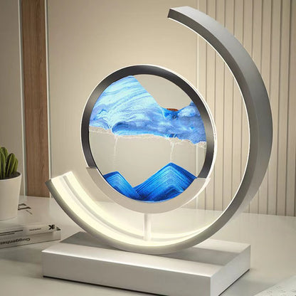 Bedside Lamp Modern LED Sand Art Light