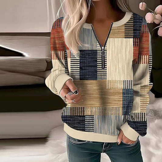 Sudadera casual Tasia con bloques de color