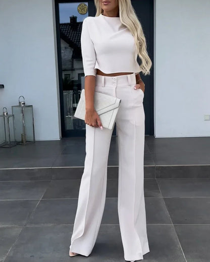 Fahari - Completo manica lunga e pantaloni da lavoro - Elegante e professionale