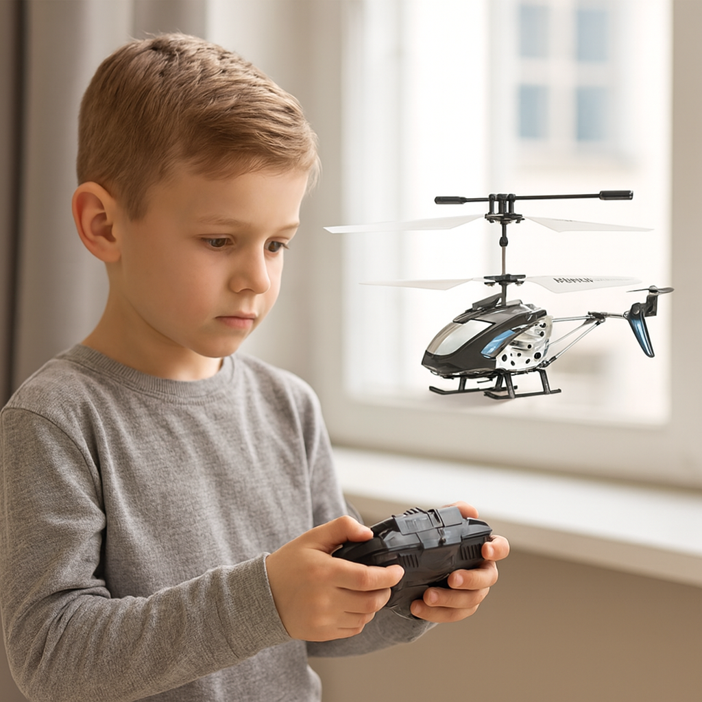 Helicóptero Mini RC con Control Remoto