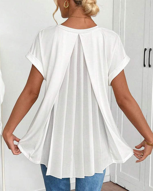 Estrid | Short Sleeve Patchwork T-Shirt