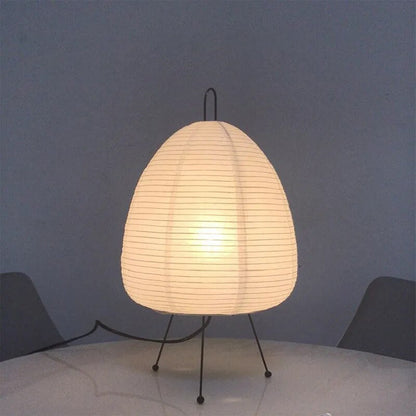 Lámpara de mesa papel japonés LED luz moderna