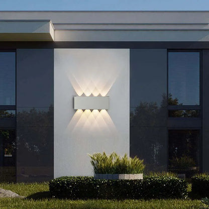 Lámpara de pared moderna blanca LED impermeable