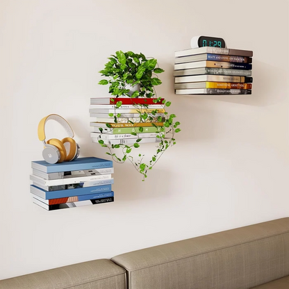Exhibe tus libros como por arte de magia con este estante invisible