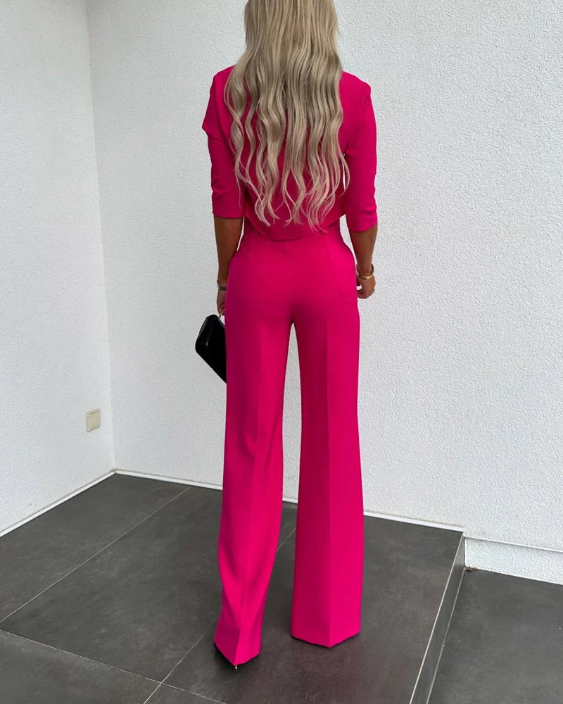 Fahari - Completo manica lunga e pantaloni da lavoro - Elegante e professionale