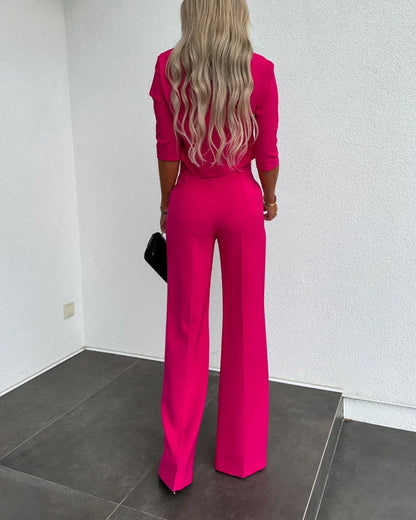 Fahari - Completo manica lunga e pantaloni da lavoro - Elegante e professionale