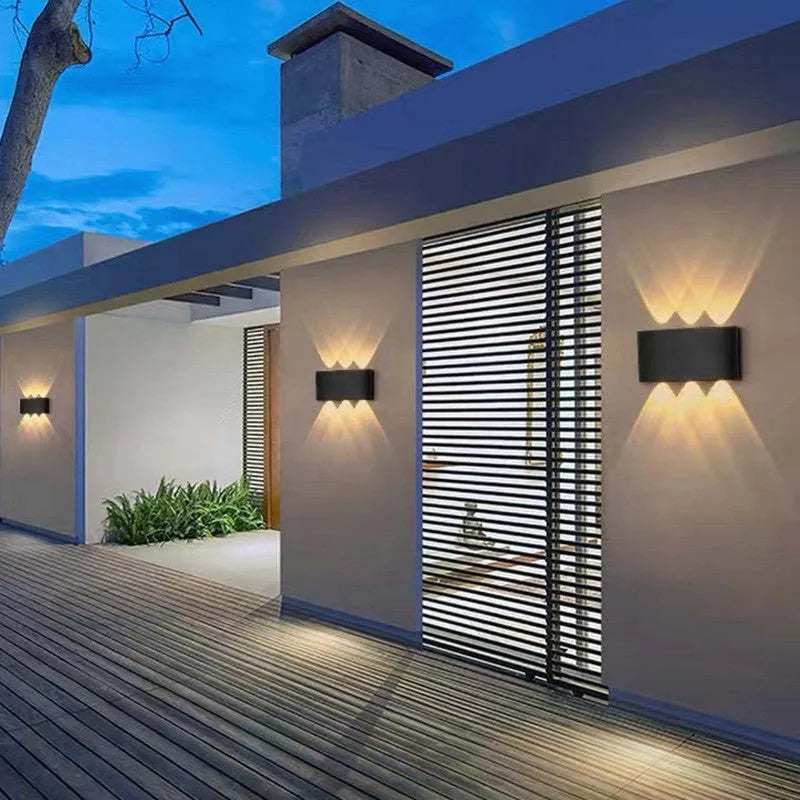 Lámpara de pared moderna blanca LED impermeable