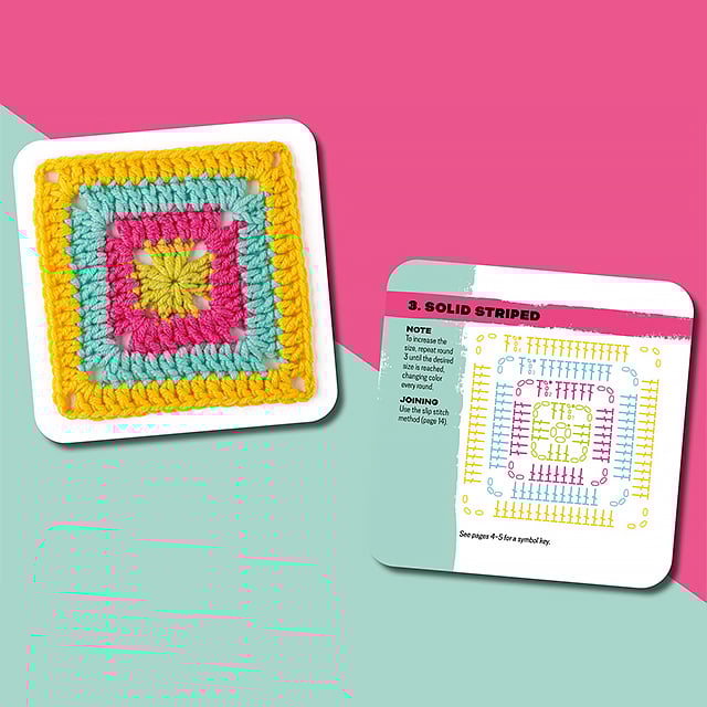 ColorCrafter - El Set de Tarjetas Granny Square - 50 piezas