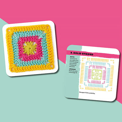 ColorCrafter - El Set de Tarjetas Granny Square - 50 piezas