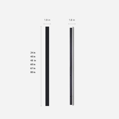 Lámpara de Pared Exterior Moderna Negra Aplique LED
