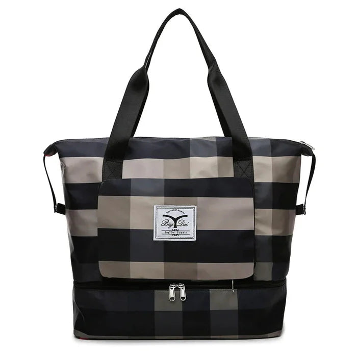 Gran Bolsa de Viaje a Cuadros